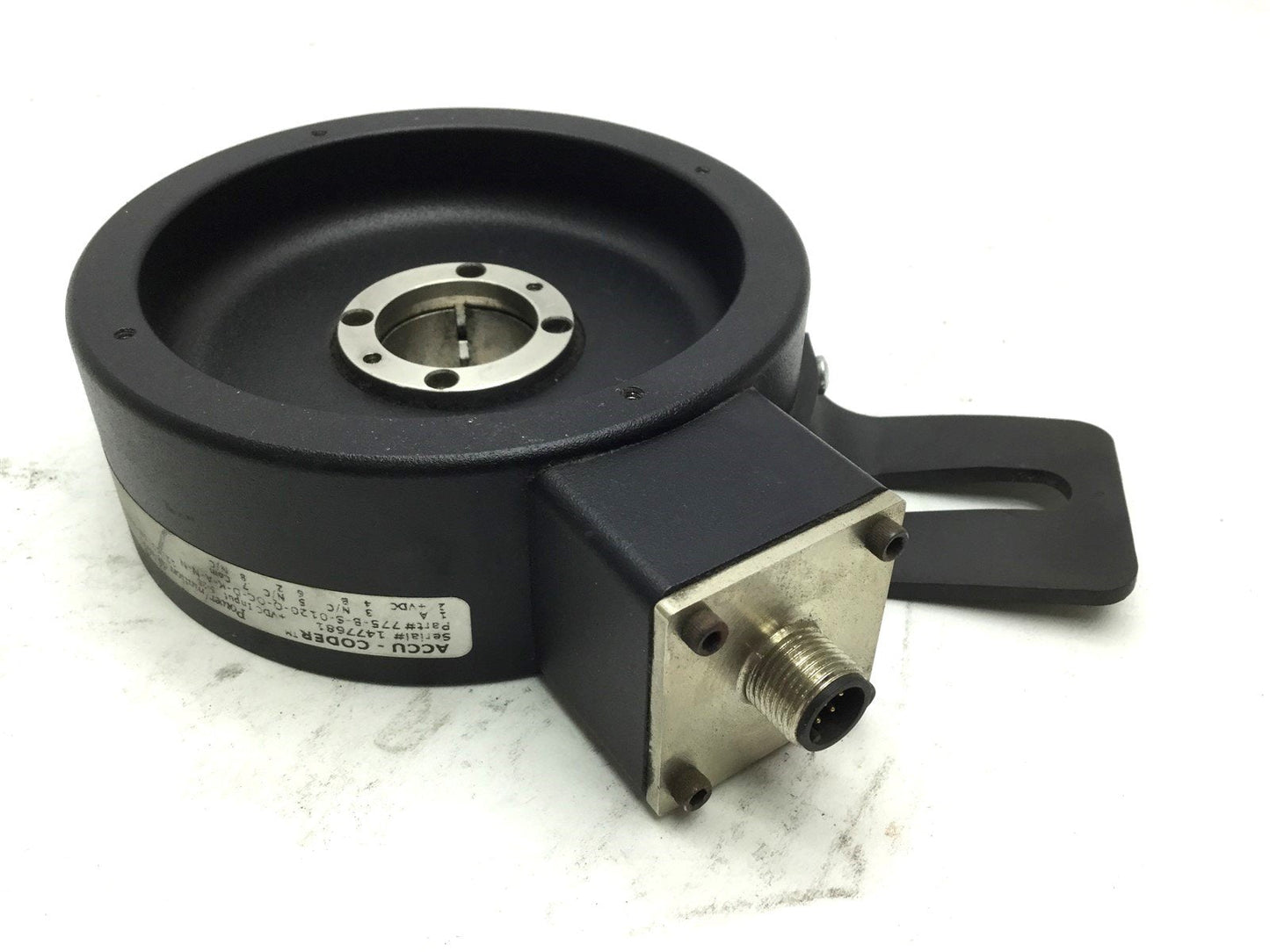 Used Accu-Coder 755-B-S-0120-Q-OC-D-K-A-N-N Thru-Bore Incremental Encoder, Shaft: 1"