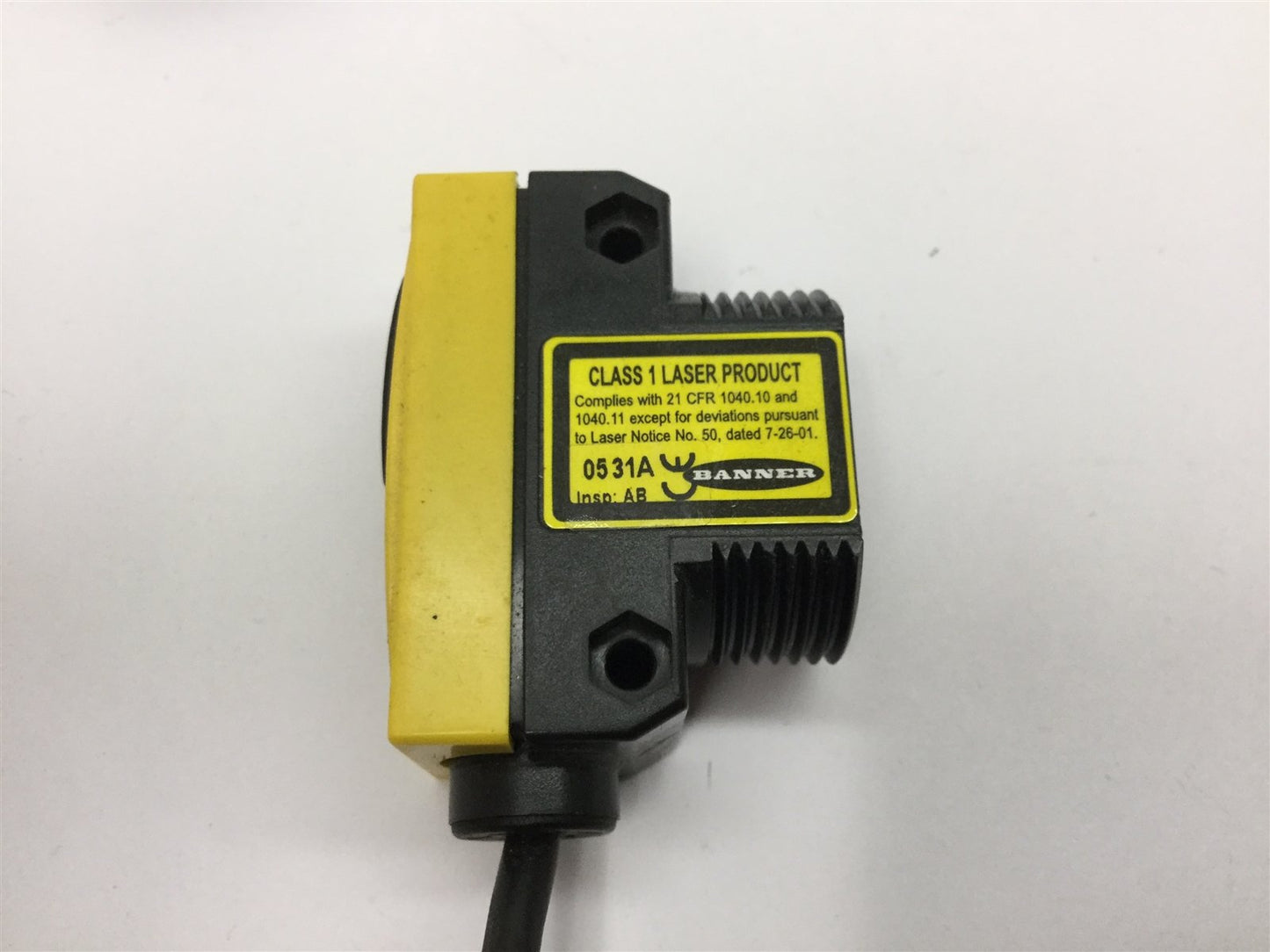 Used Banner QS30LD Laser Sensor, Diffuse-Mode, Range: 400mm (16"), Supply: 10-30VDC