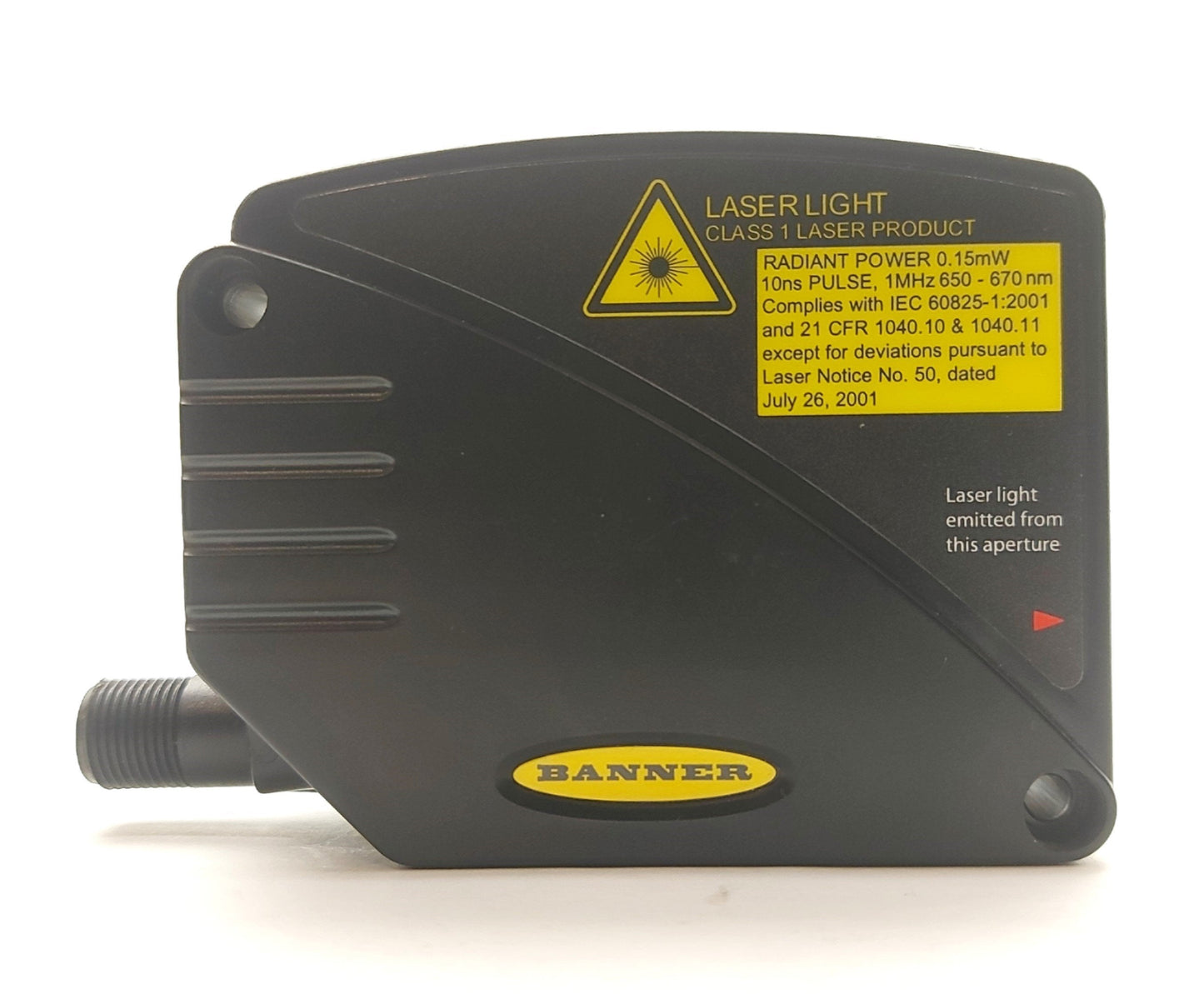 Used Banner LT3PILVQ L-GAGE Long Range Time of Flight Laser Sensor 0.5m to 50m 12-24V