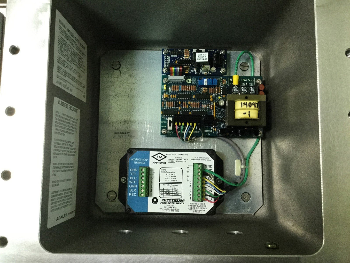 Used Rheotherm 100FS-X-BF/21-(1",RF.150#)-S1-120V-ISB Flow Switch, Remote Electronics