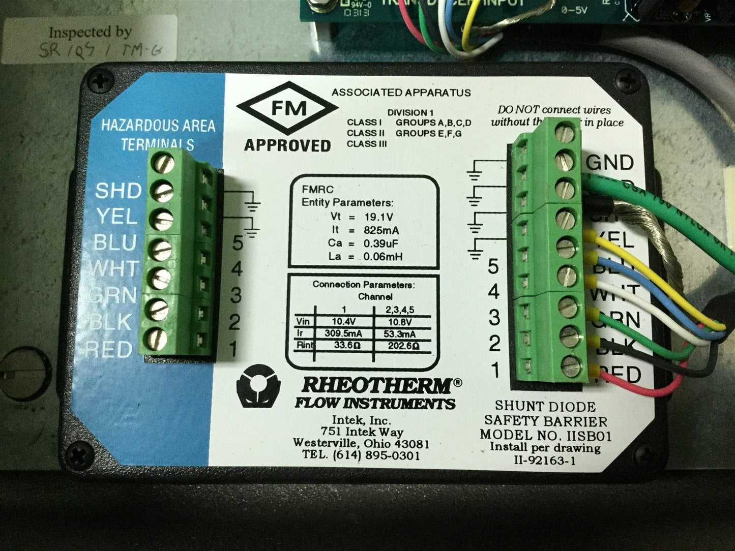 Used Rheotherm 100FS-X-BF/21-(1",RF.150#)-S1-120V-ISB Flow Switch, Remote Electronics