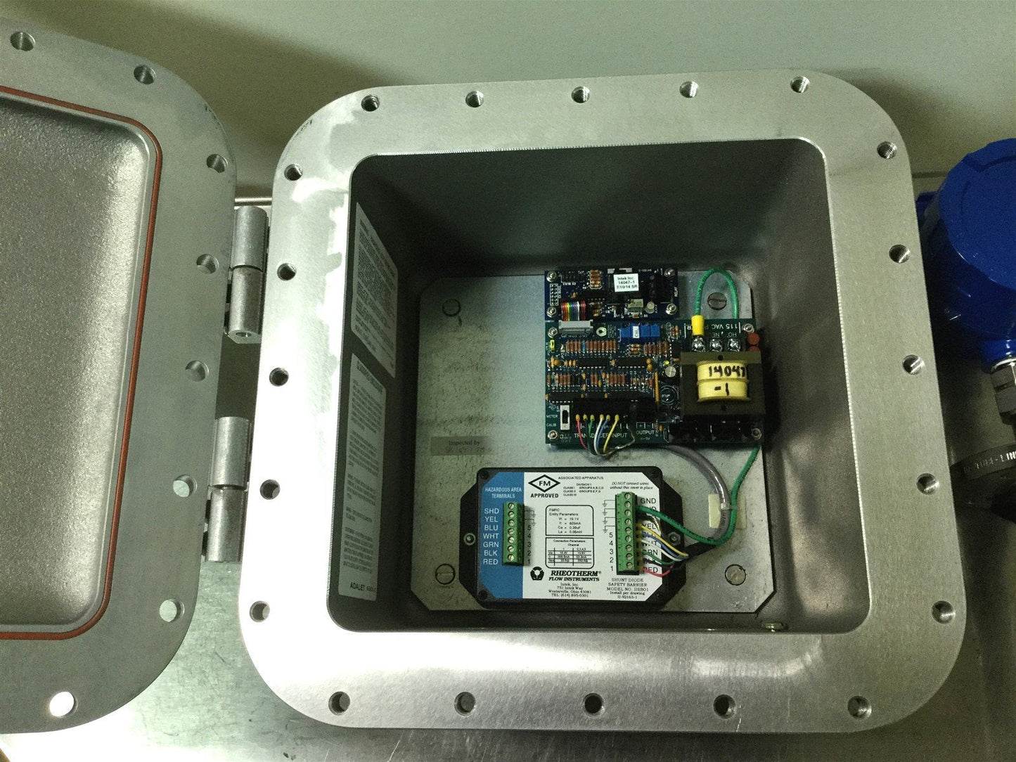 Used Rheotherm 100FS-X-BF/21-(1",RF.150#)-S1-120V-ISB Flow Switch, Remote Electronics