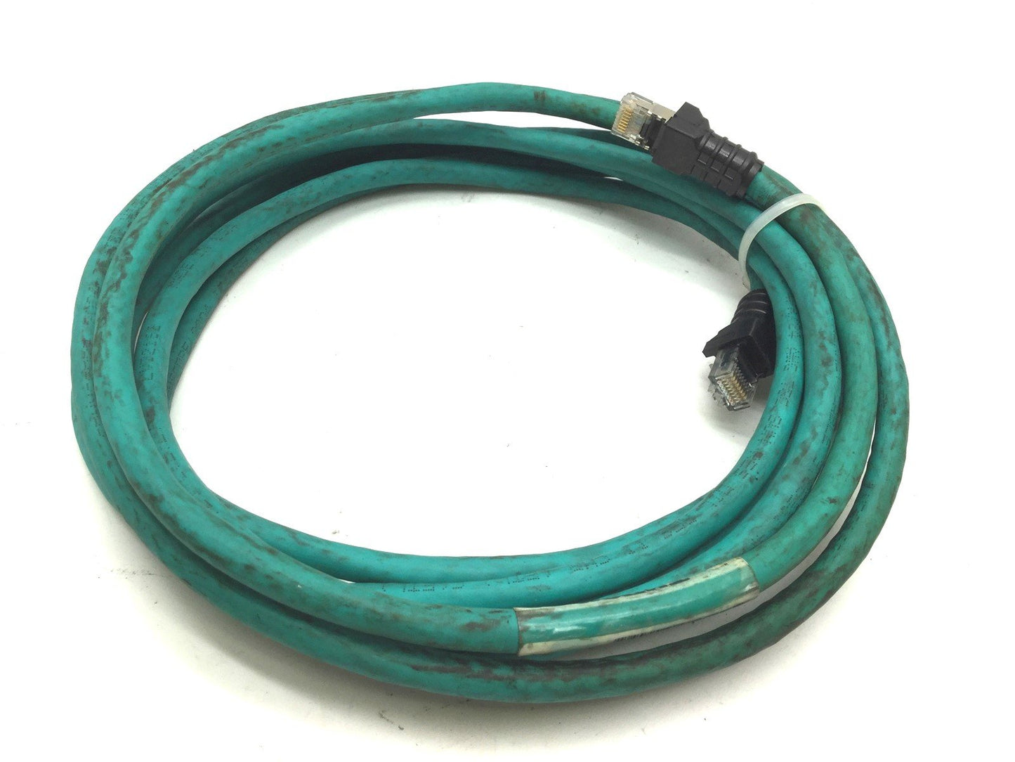 Used Turck RJ45S RJ45 841-4M High Interference Ethernet Cable, Cat-5e, Length: 4m