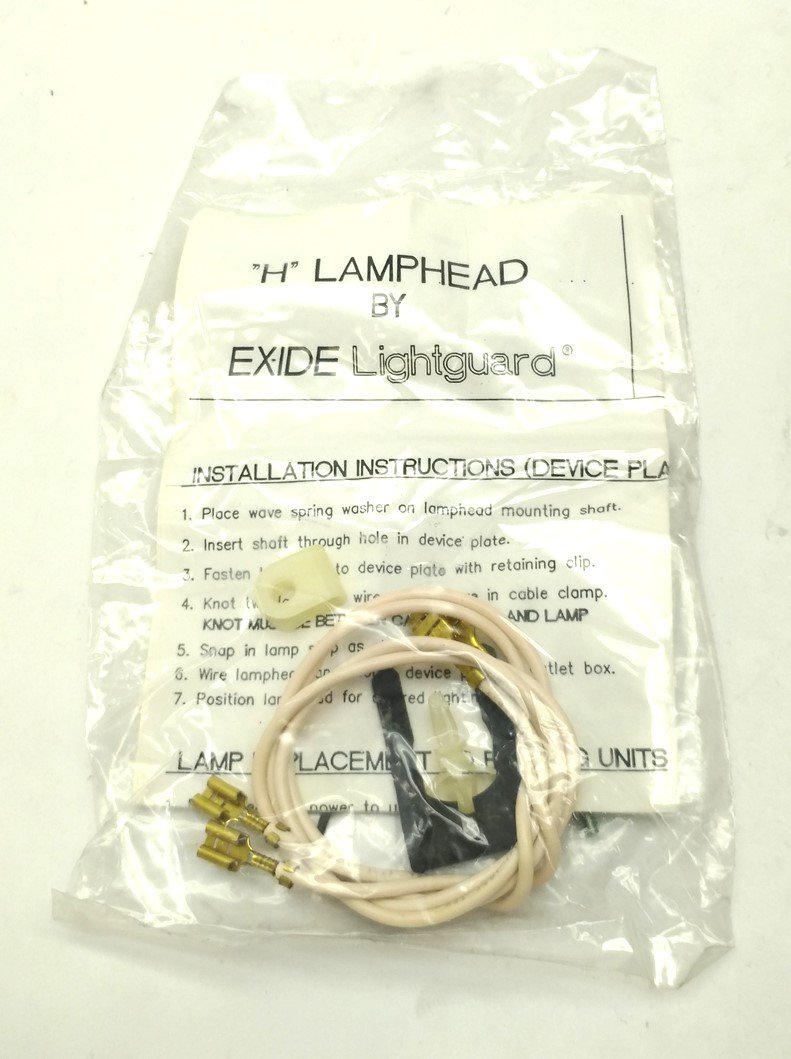New EX-IDE LightGuard H126W Halogen Lamp Head Kit, Beige, 6VDC 12W