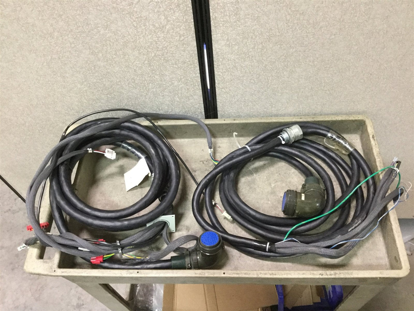 Used Kawasaki JS005 Robot Arm Power and Feedback Cables 50979-1269L05 50979-1270L05