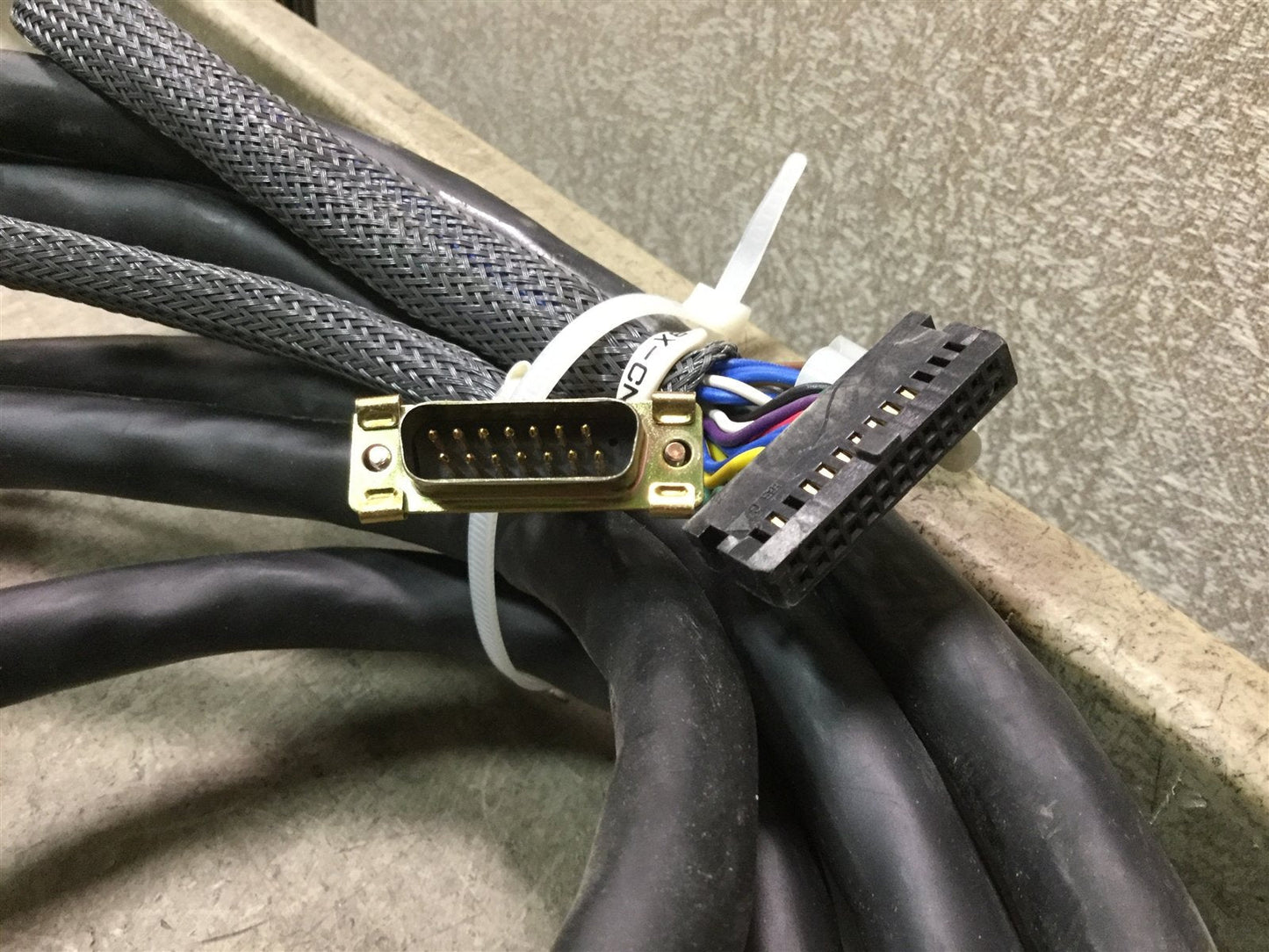 Used Kawasaki JS005 Robot Arm Power and Feedback Cables 50979-1572L05 50979-1573L05