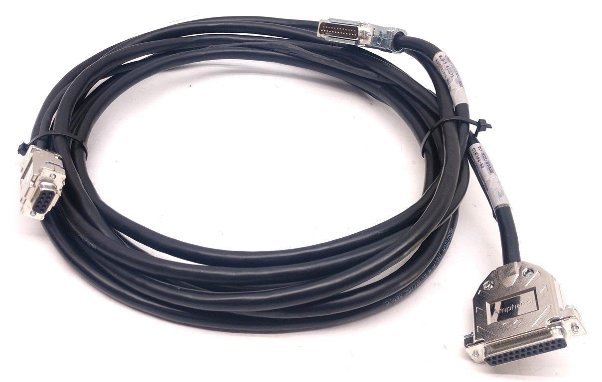 Used Aerotech 630D1839-4 Brushless Motor Feedback Cable, Hi Flex, 25 Pin, Length 5m