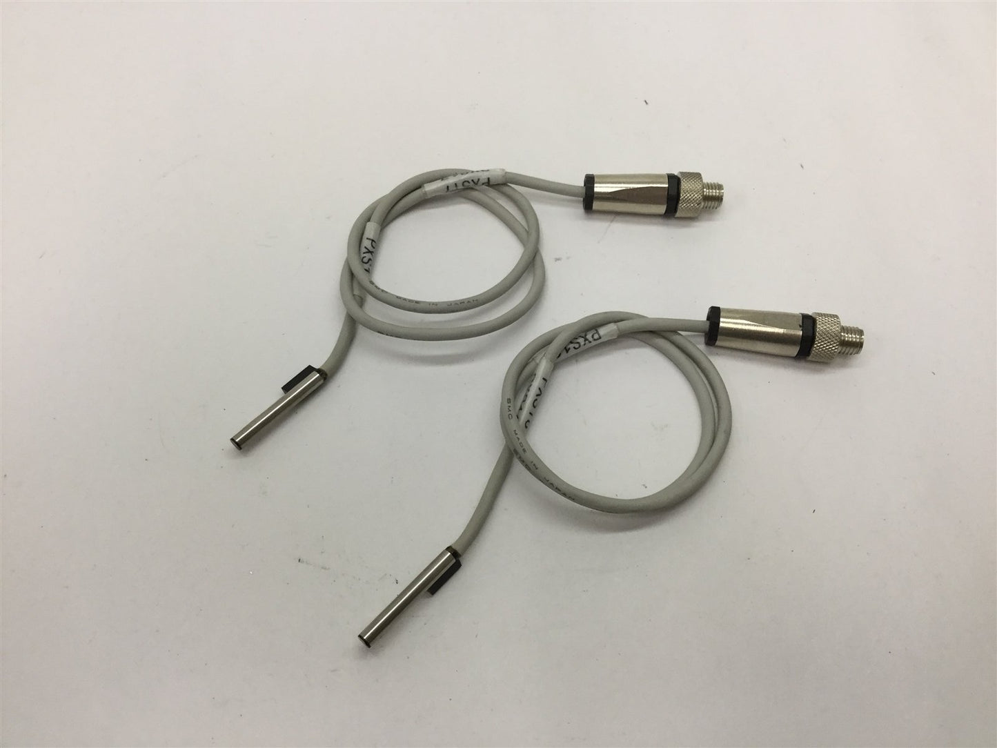 Used Lot of 2 SMC D-93A Cylinder Position Sensors, 3-Pin Connection, 18" Long Cable