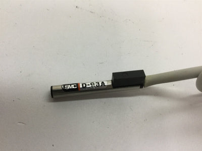Used Lot of 2 SMC D-93A Cylinder Position Sensors, 3-Pin Connection, 18" Long Cable