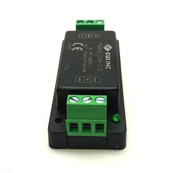 New CUI Inc. PQA50-D24-S12-T DC to DC Converter Input: 18-36VDC Output: 12VDC 4167mA