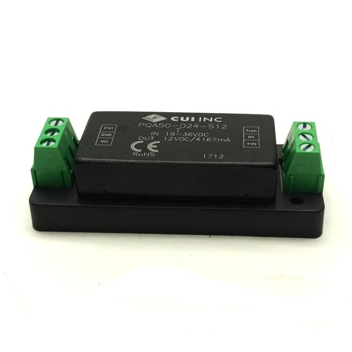 New CUI Inc. PQA50-D24-S12-T DC to DC Converter Input: 18-36VDC Output: 12VDC 4167mA