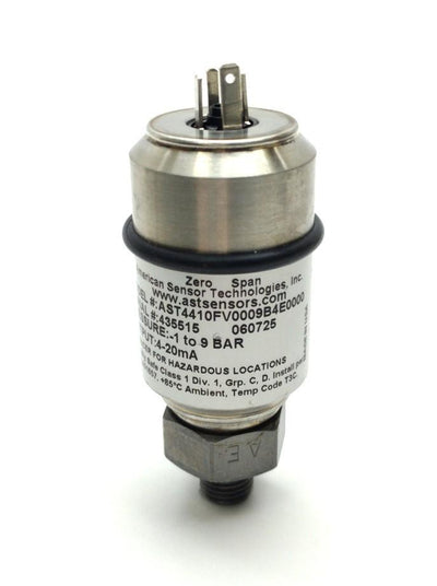 Used American Sensors AST4410FV0009B4E0000 Pressure Sensor, 7/16-20, 0-9BAR, 10-28VDC