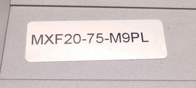 Used SMC MXF20-75-M9PL Guided Cylinder Slide Table Actuator, w/2 D-M9P Switch Sensors