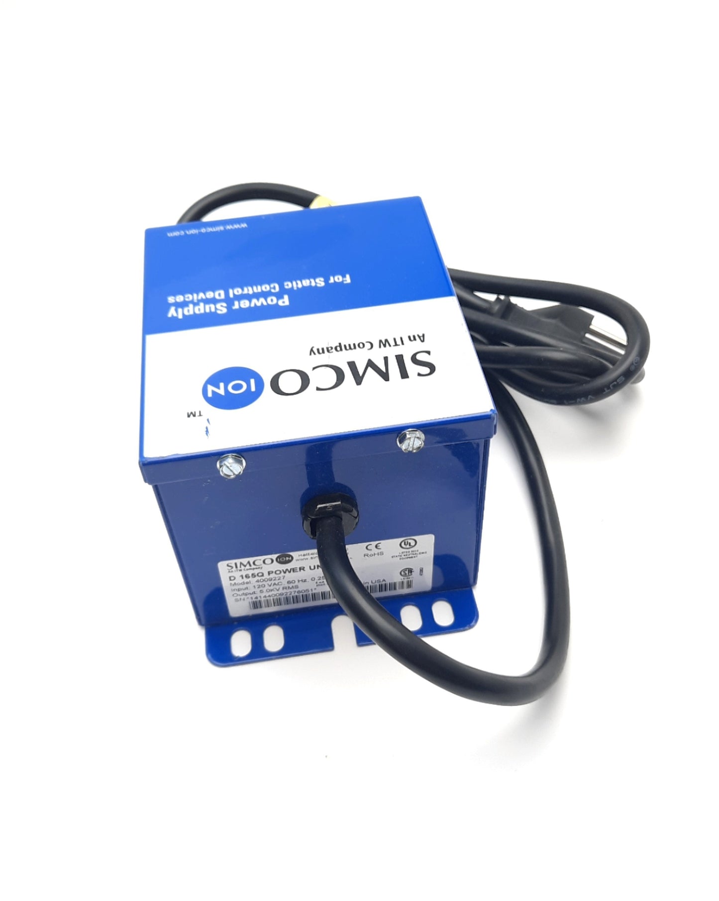 New Simco D 165Q Power Unit For Static Control Device 120VAC 60Hz 0.25A 5.0KV RMS
