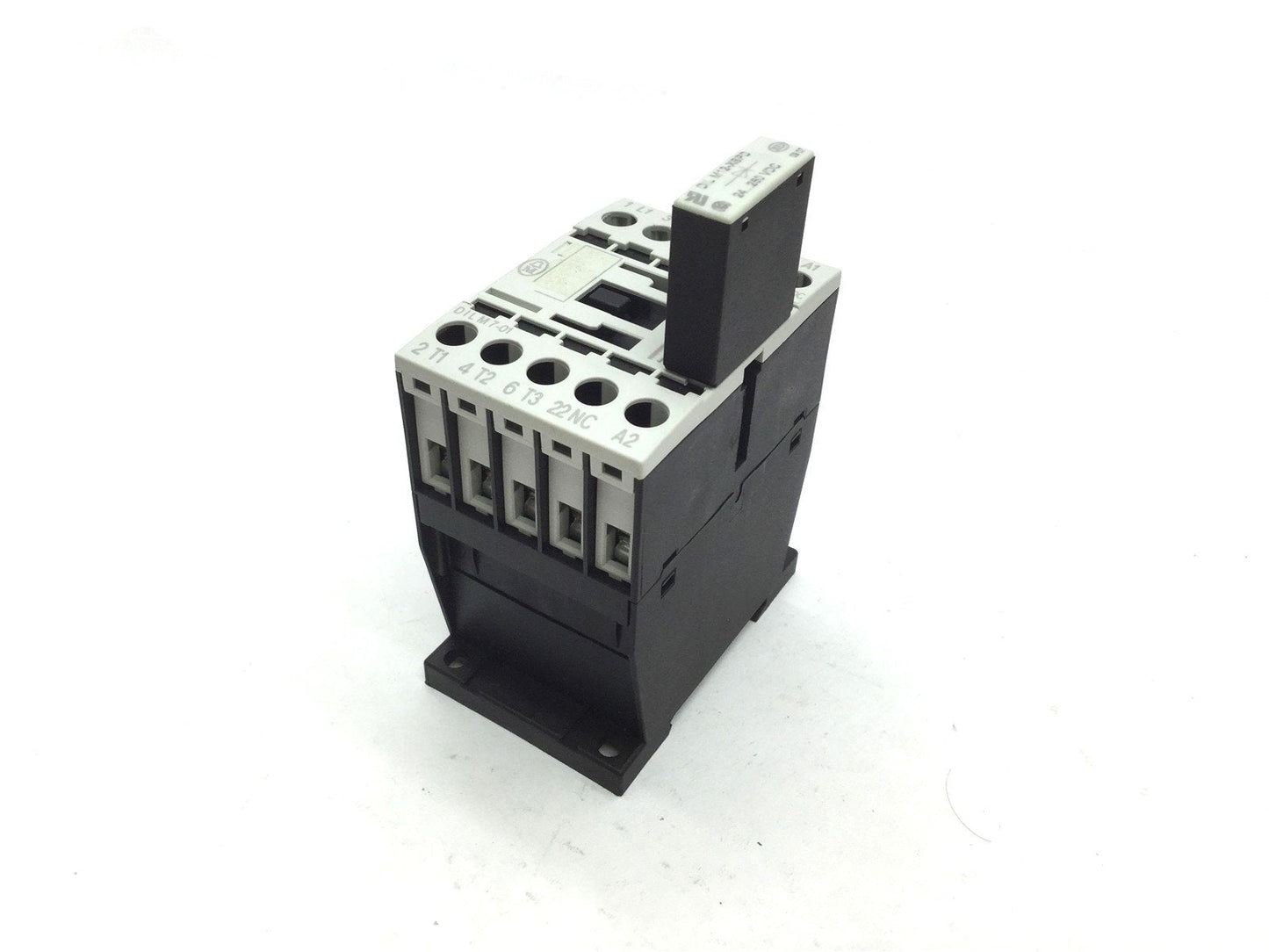 Used Eaton Moeller DILM7-01 Contactor 3-Pole 24VDC With DILM12-XSPD Diode Suppressor