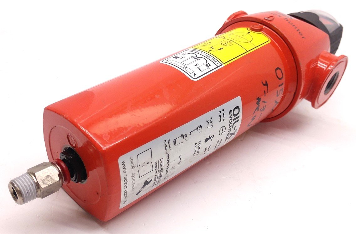 Used Domnick Hunter AA015CNFI Pneumatic Oil Filter, Operation Temp 1.5°-80°C