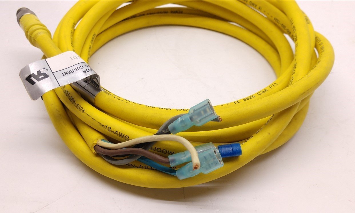 Used Remke 705E0131D1 BU04R Micro Link, Length: 4 Meters, 5 Pole Male to Flying Leads