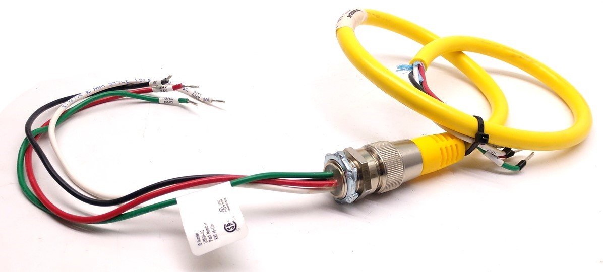 Used Turck RKF 46-0.3M 4 Wire Minifast Receptacle w/RSM RKM 46-1M U2283-19 Cordset