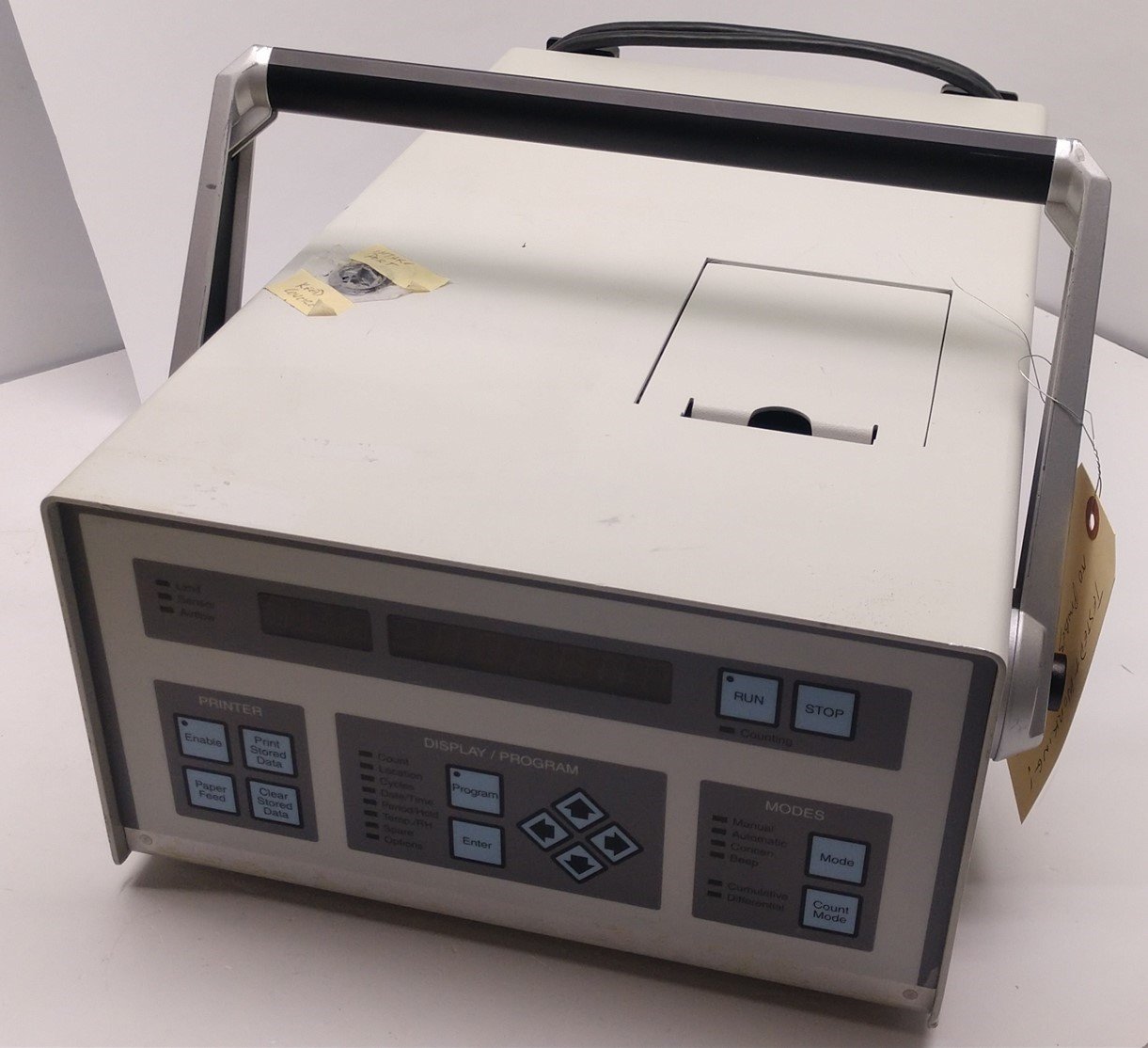 Used Met One A2408-1-115-1 Particle Counter, 115 Volts, 1A, 50/60Hz, Sizes: .5uM