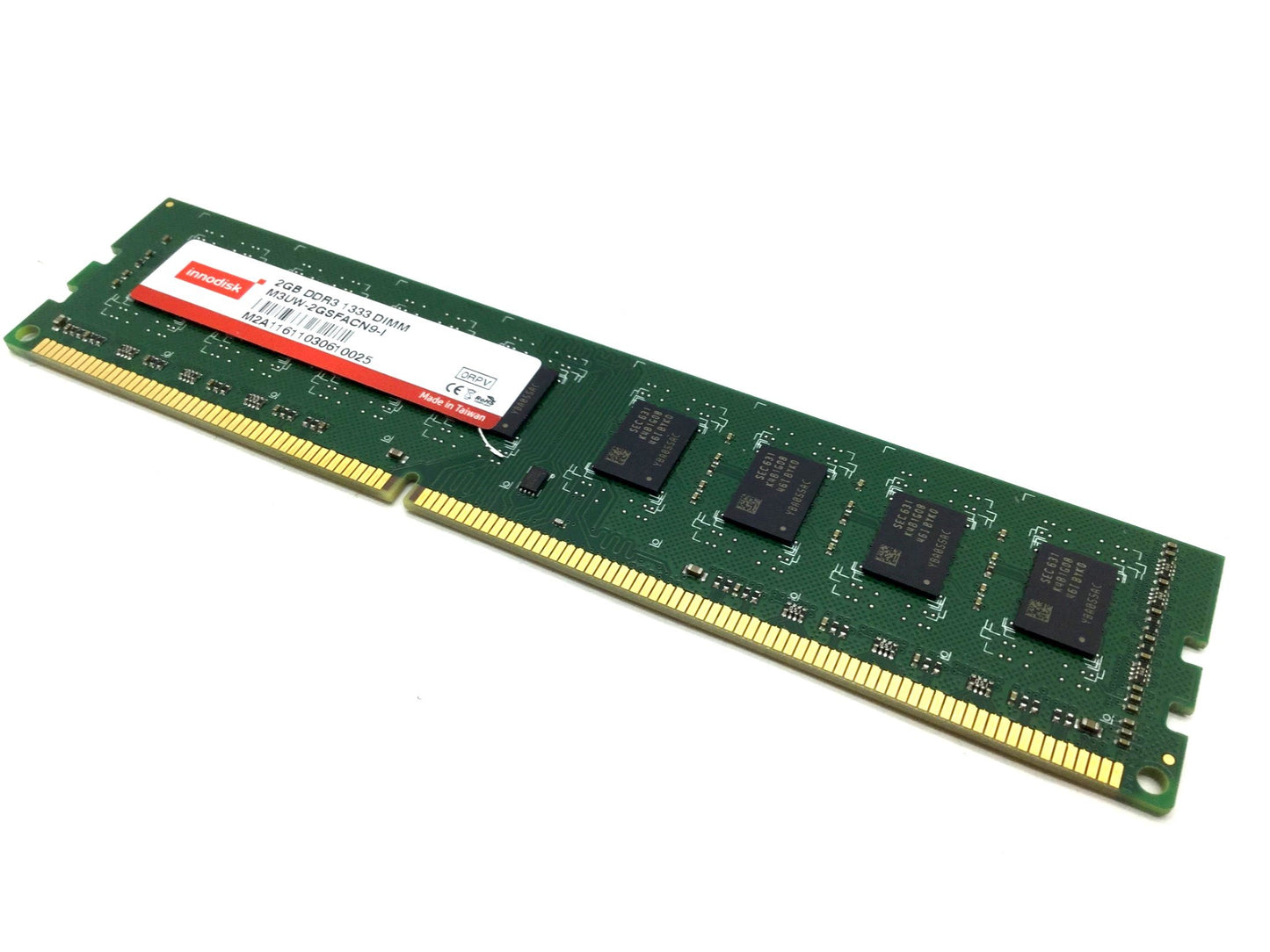 Used Innodisk M3UW-2GSFACN9-I Memory Ram 2GB DDR3 1333 Hz DIMM 240 Pins 1.5V
