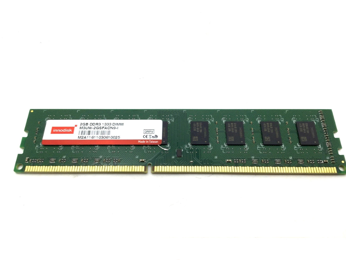 Used Innodisk M3UW-2GSFACN9-I Memory Ram 2GB DDR3 1333 Hz DIMM 240 Pins 1.5V