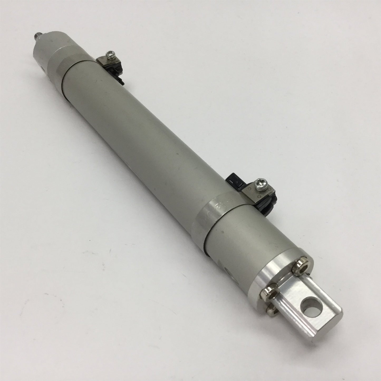 Used SMC NCDGCA20-0500-M9PSAPC Pneumatic Cylinder, Bore: 3/4", Stroke: 5", 10-32