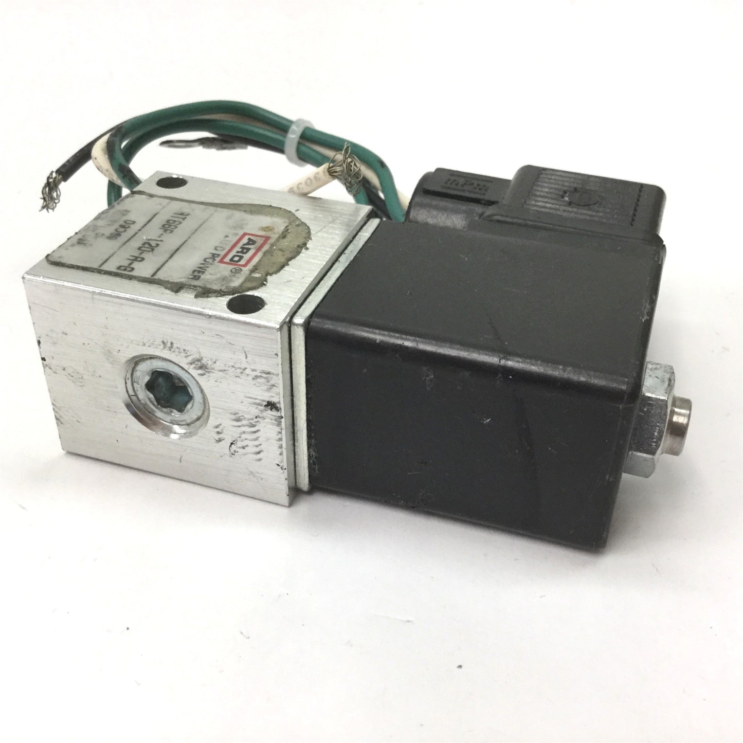 Used ARO CAT66P-120-A-G Solenoid Valve, 2-Position 3-Port, Voltage: 120VAC 50/60Hz