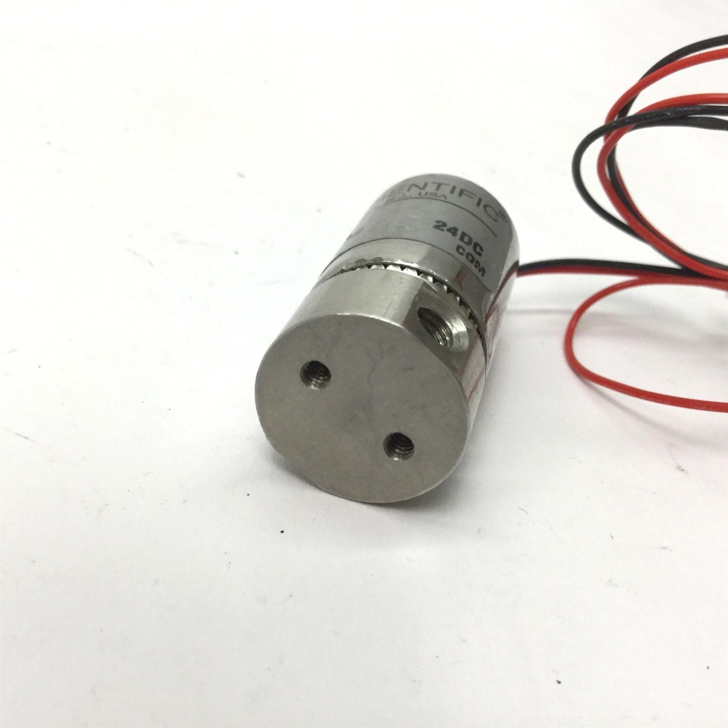 Used Asco Scientific AL3124S Solenoid Valve, Voltage: 24VDC, Ports: 10-32 (M5)