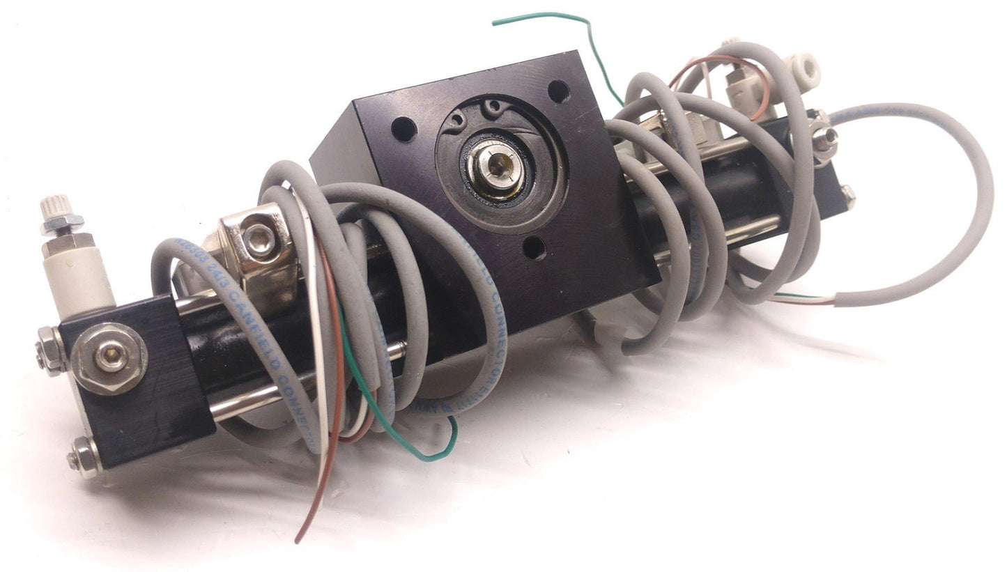 Used Rotomation A1-180-TC-S37-3F2-1SL-10.32-1 Bore Tie Rod Rotary Actuator Shaft .375