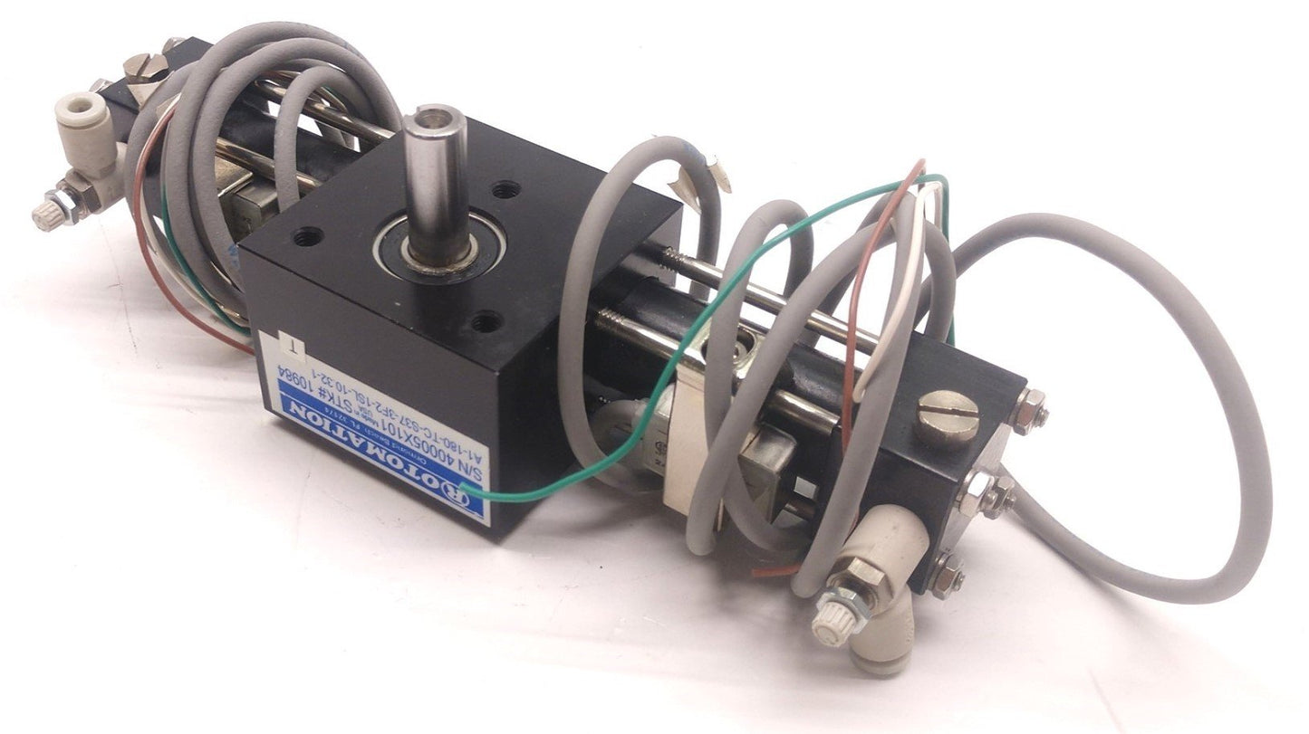 Used Rotomation A1-180-TC-S37-3F2-1SL-10.32-1 Bore Tie Rod Rotary Actuator Shaft .375