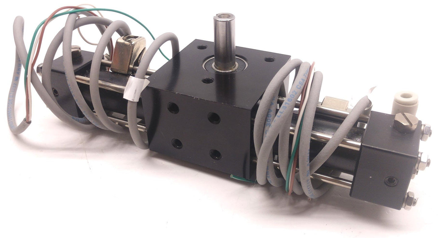 Used Rotomation A1-180-TC-S37-3F2-1SL-10.32-1 Bore Tie Rod Rotary Actuator Shaft .375