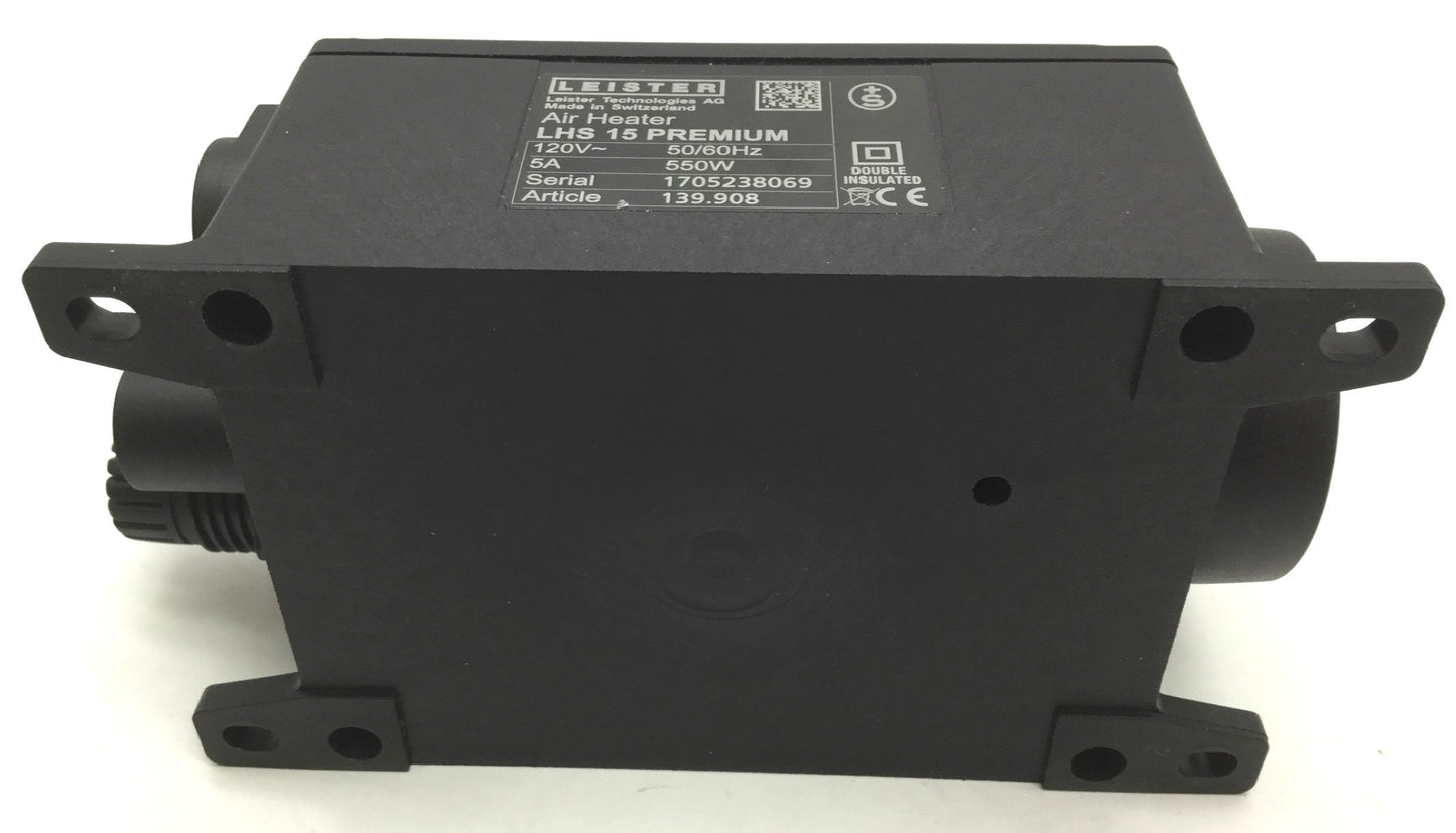 Used Leister LHS 15 Premium Air Heater Voltage: 120VAC 50/60Hz Power: 550W No Element