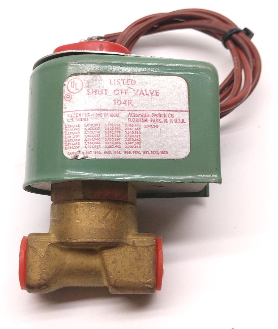 Used ASCO 80488B3 Solenoid Valve, Pipe 1/4, Max Pressure: 300, Volts: 220, 16.7W