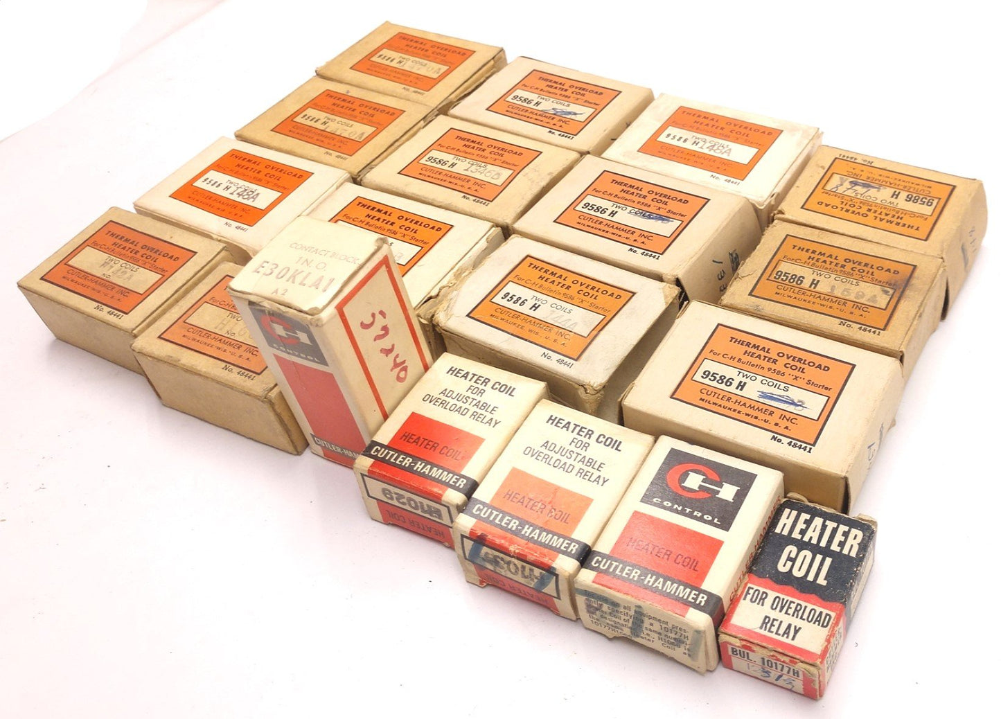 Used Lot of 20 Cutler-Hammer Miscellaneous Thermal Coils And Relays See Pictures