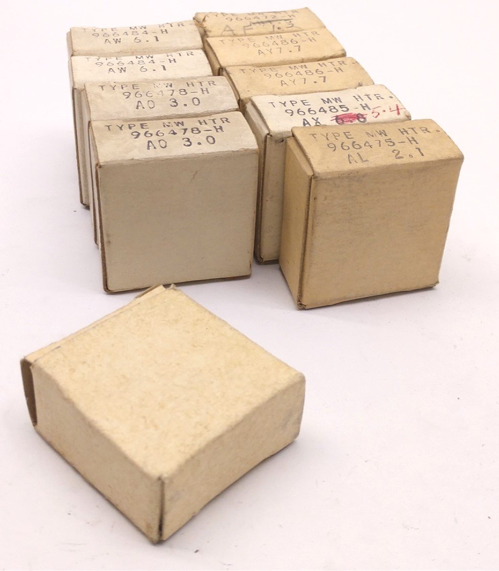 Used Lot of 10 Type MW HTR Miscellaneous Parts