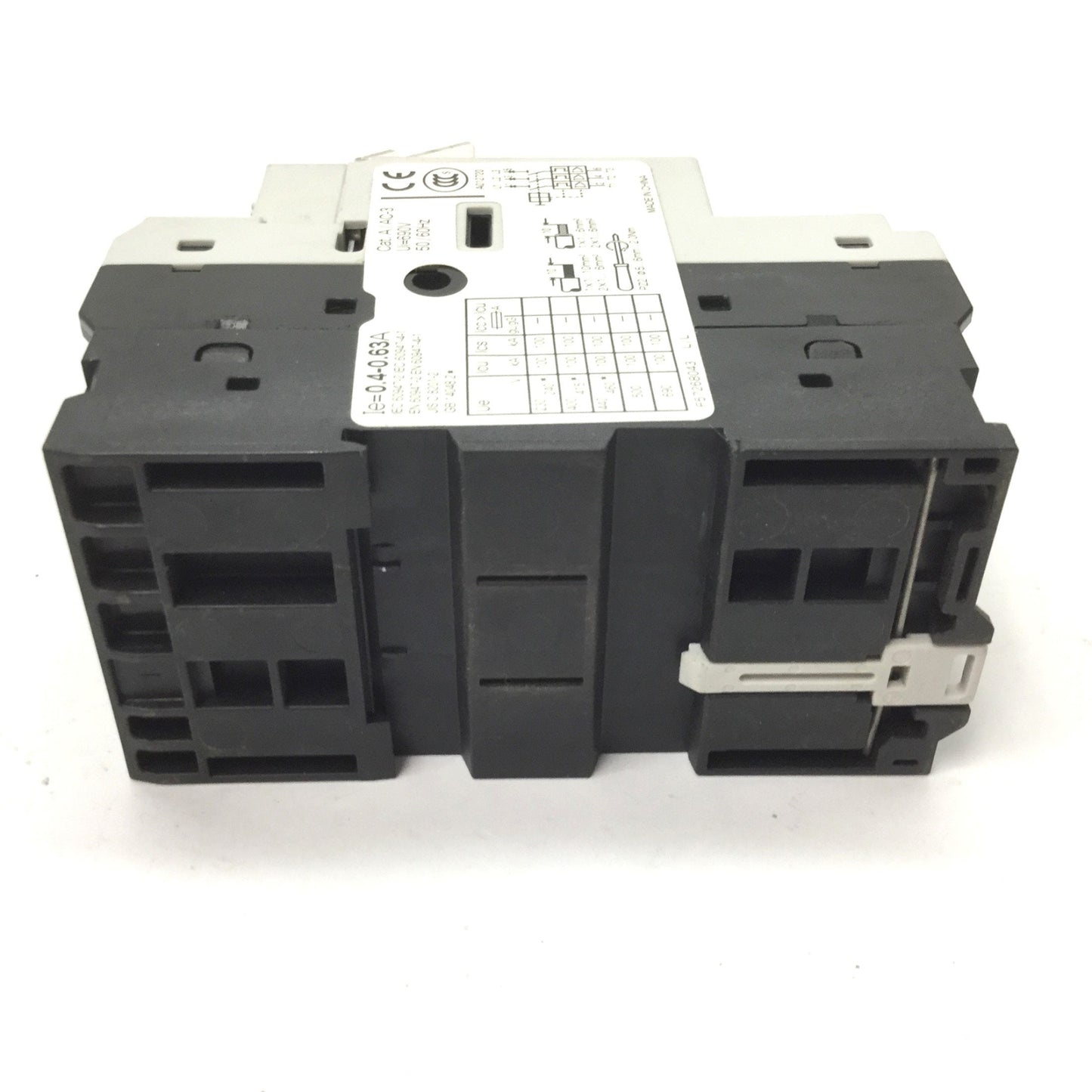 Used General Electric GPS1BSAD Manual Motor Starter, 3-Pole, Rating: 690VAC 0.4-0.63A