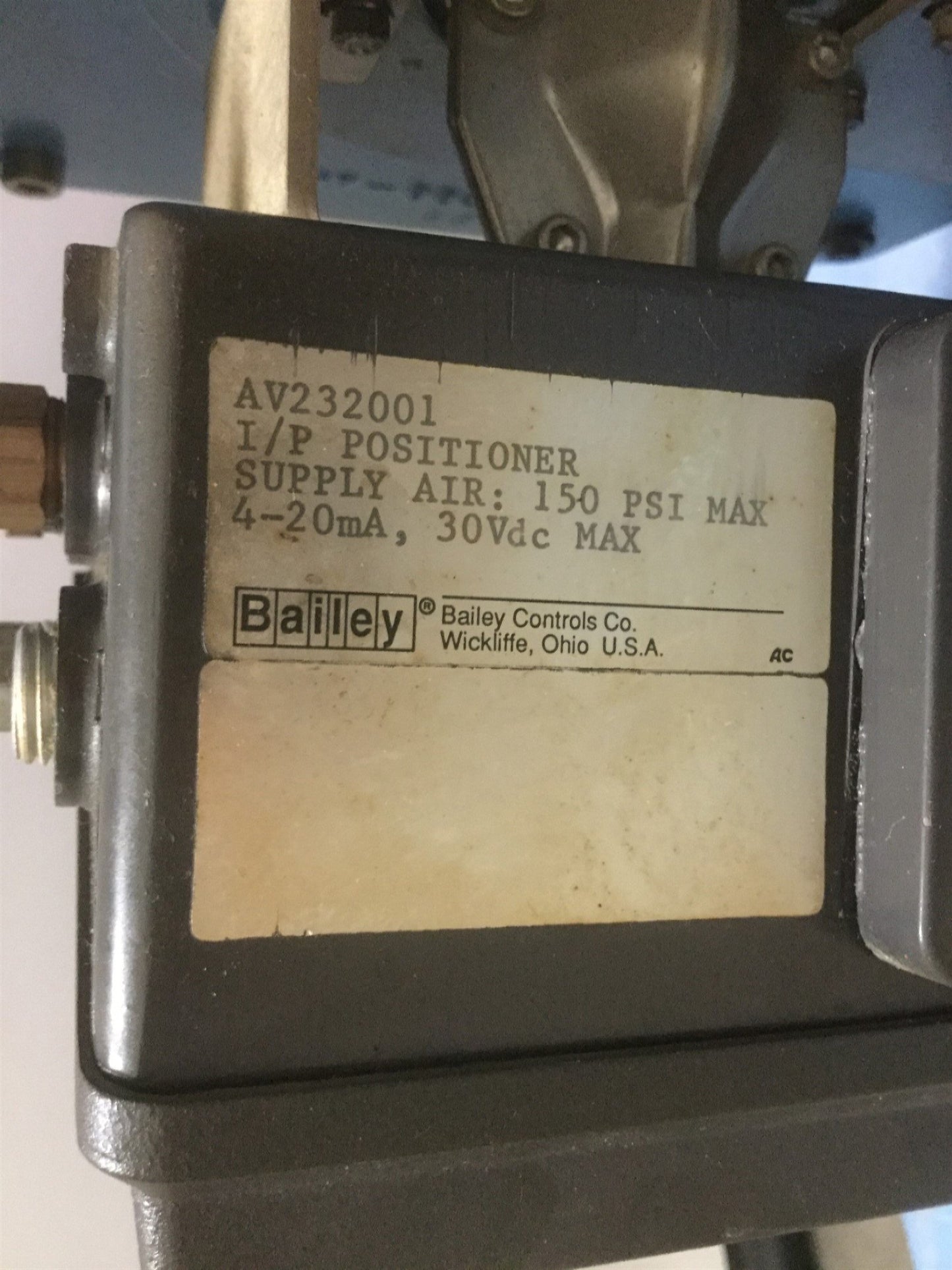 Used Finetrol FC Plug Control Valve 6" 150# w/Quadra Powr II Actuator&I/P Positioner2