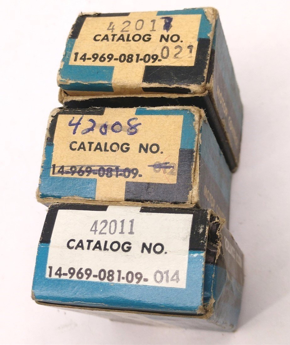Used Lot of 3 Misc Boxes Allis-Chalmers Two Class-6908 Thermal Overload Heater Coils