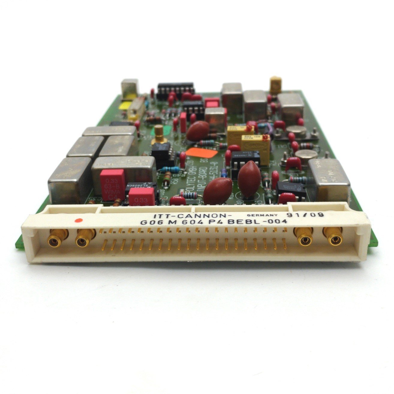 Used Polytec VM301-2500b Laser Vibrometer Input Board, DIN Type Connector