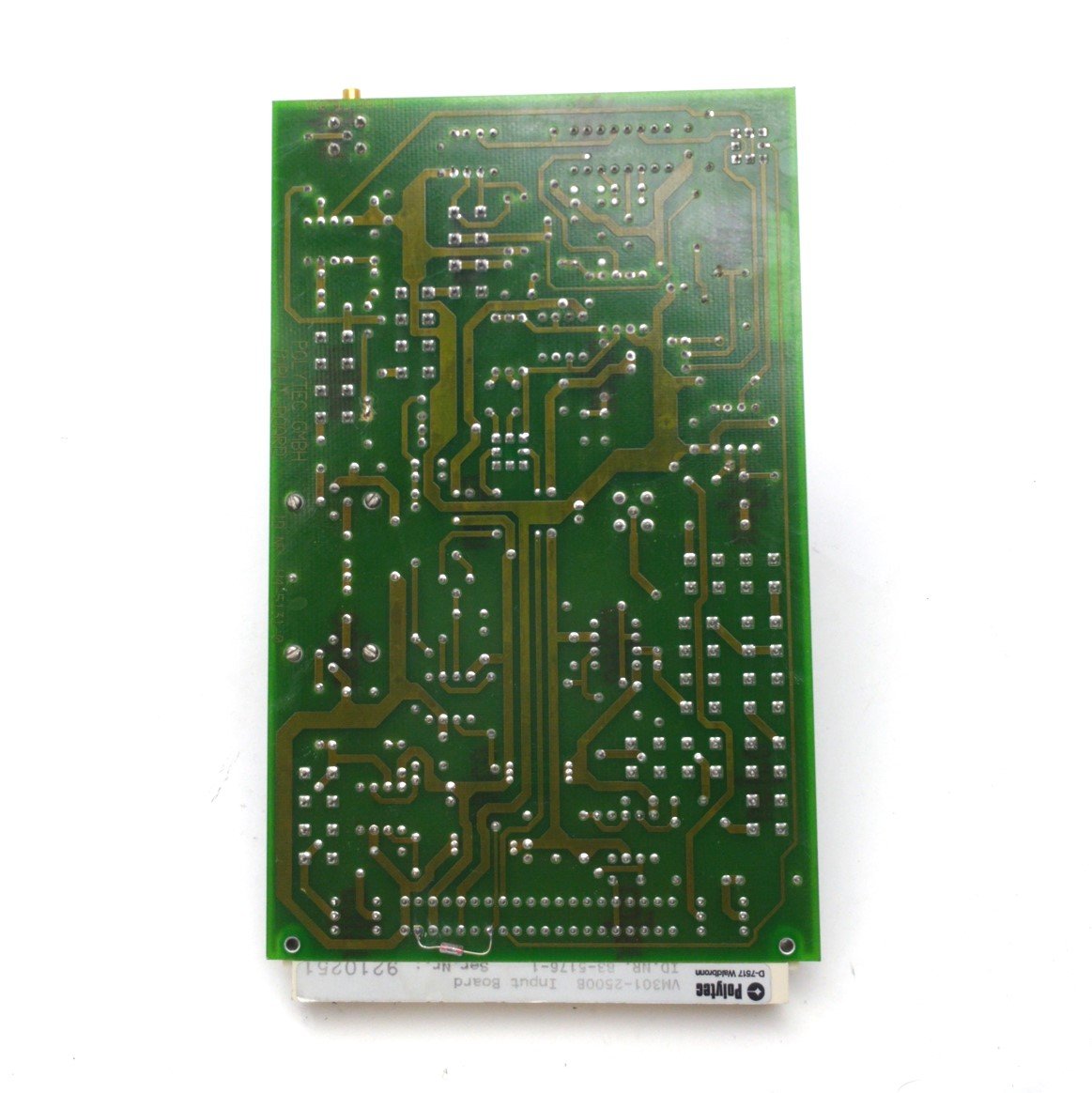 Used Polytec VM301-2500b Laser Vibrometer Input Board, DIN Type Connector