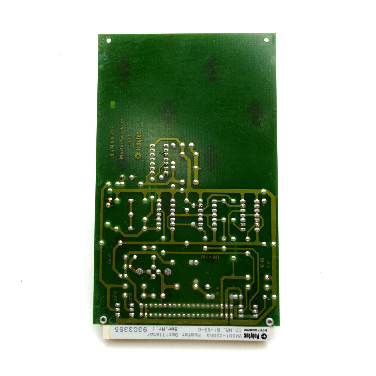 Used Polytec VM301-2200A Laser Vibrometer Master Oszillator Board, DIN Type Connector