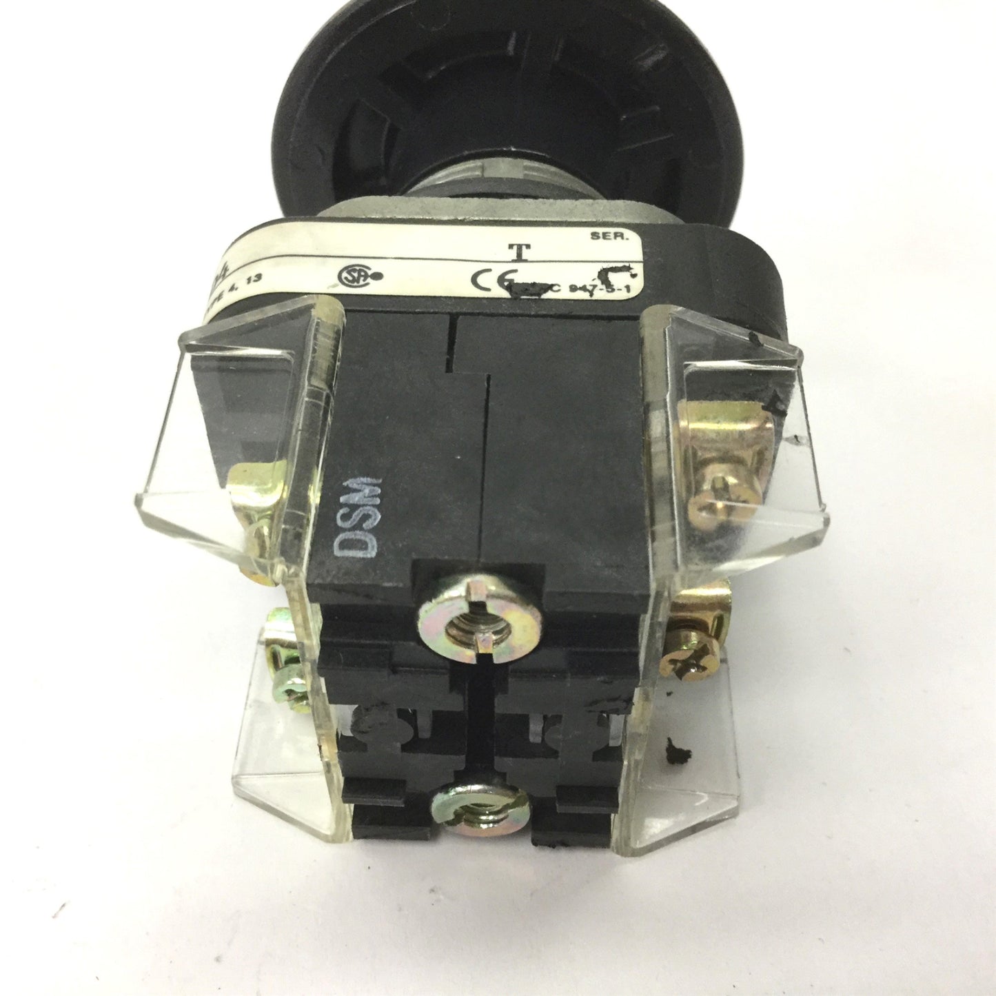 Used Allen Bradley 800T-FXJ6D4 Mushroom Push Pull Button, With 2x 800T-XD4 Blocks