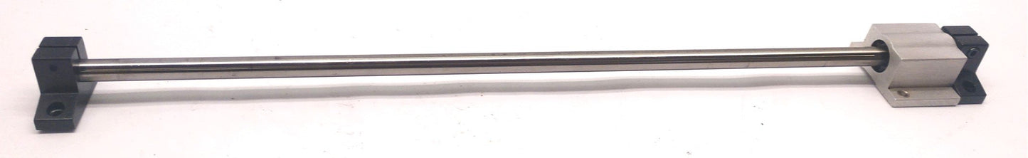 Used Thomson SPB 6 Super Pillow Block on 3/8" x 15-3/8" Rod 14" Travel, Black Mounts
