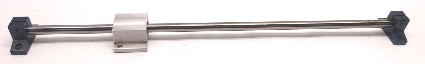 Used Thomson SPB 6 Super Pillow Block on 3/8" x 15-3/8" Rod 14" Travel, Black Mounts