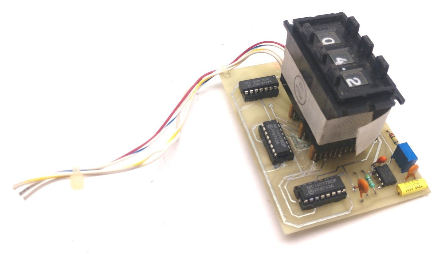 Used MEDRAD 72102-33-201 Counter w/ 72102-PC(A)-104 REV C Circuit Control Board