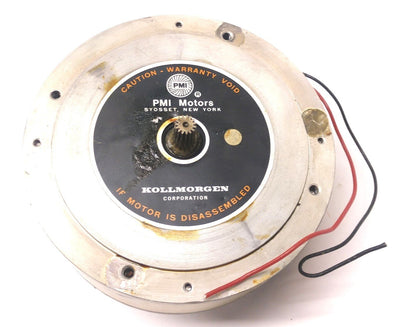 Used PMI Motors Kollmorgen 00-01202-071 Servo Disc DC Motor 0.5" Diameter Shaft