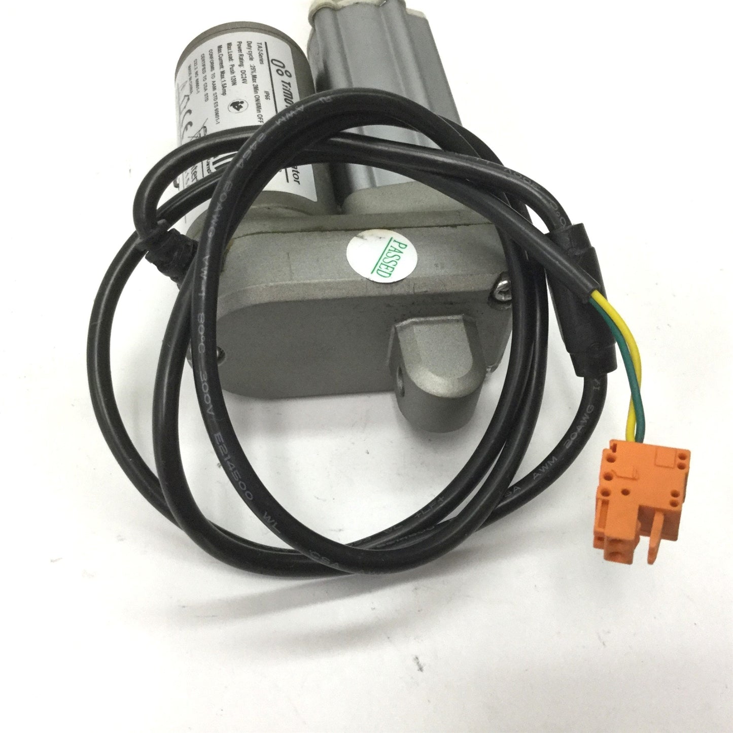 Used Timotion TA2-5A-026140-1121-023-3 Linear Actuator, Voltage: 24VDC, Stroke: 26mm