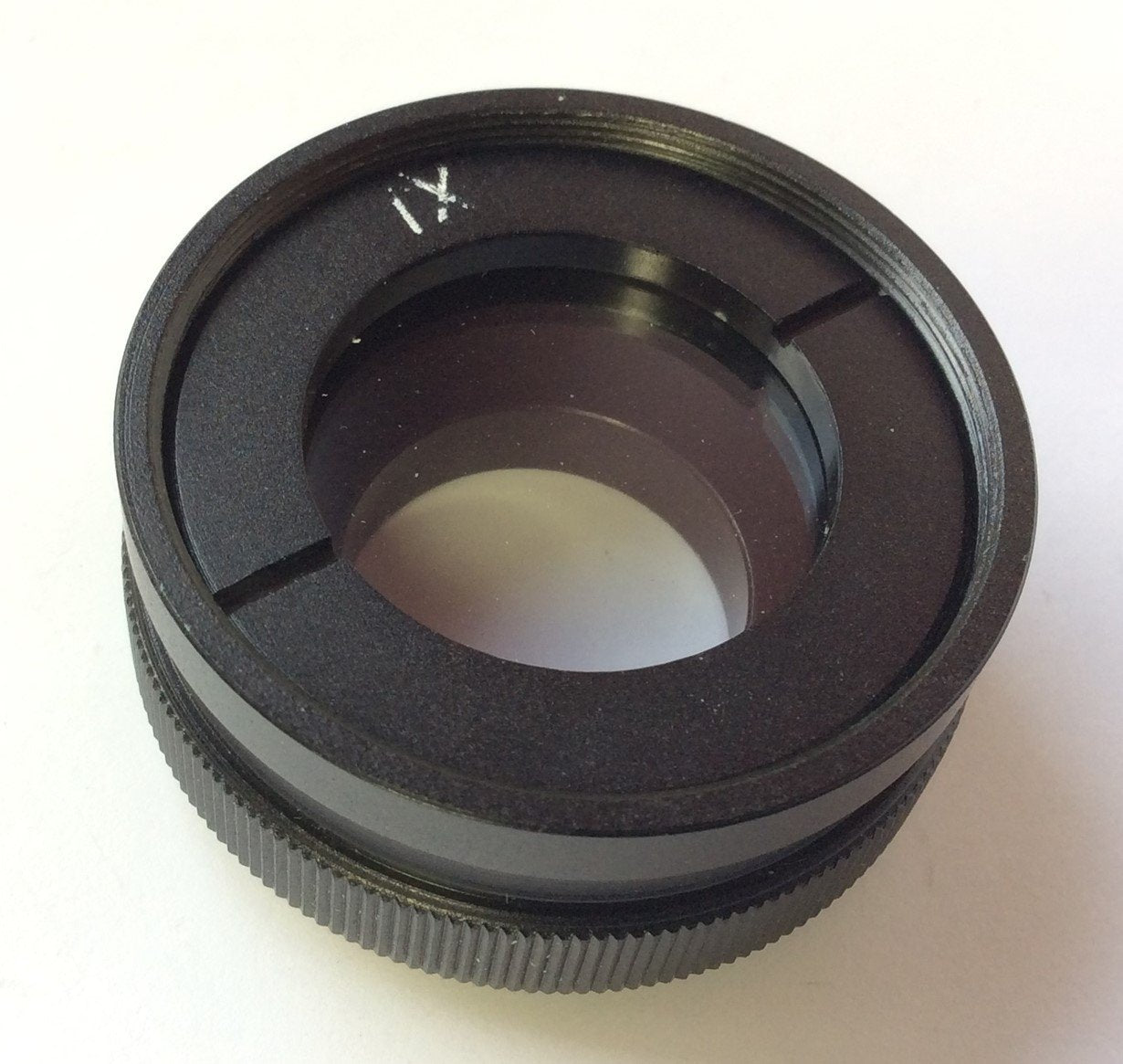 Used C-Mount to 1X Lens Adapter for Video Camera Microscopes, Height: 18mm