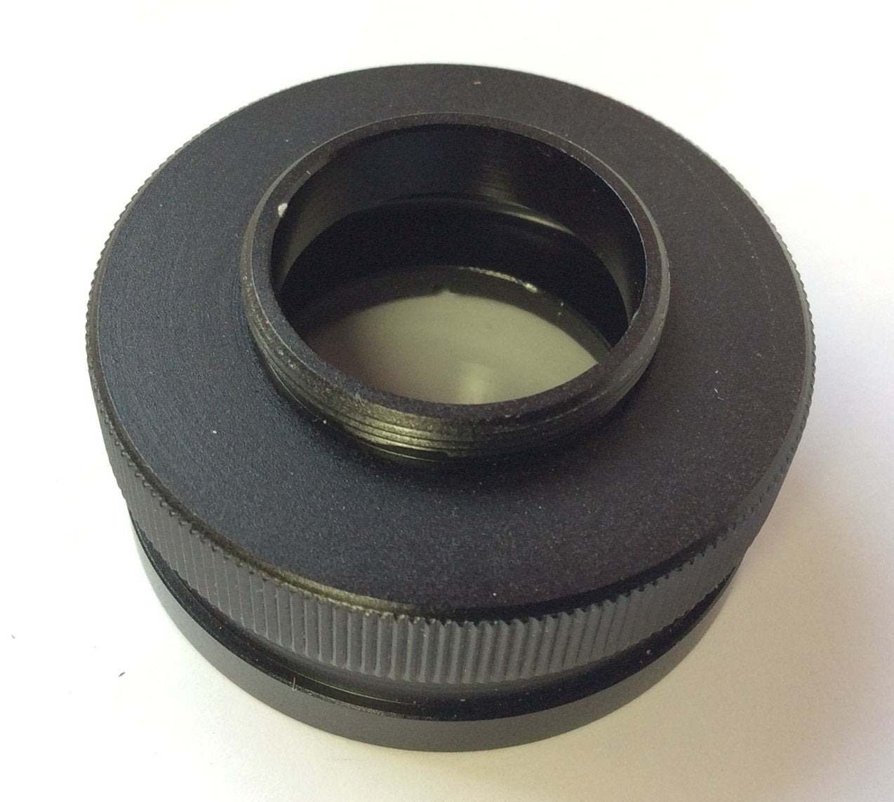 Used C-Mount to 1X Lens Adapter for Video Camera Microscopes, Height: 18mm