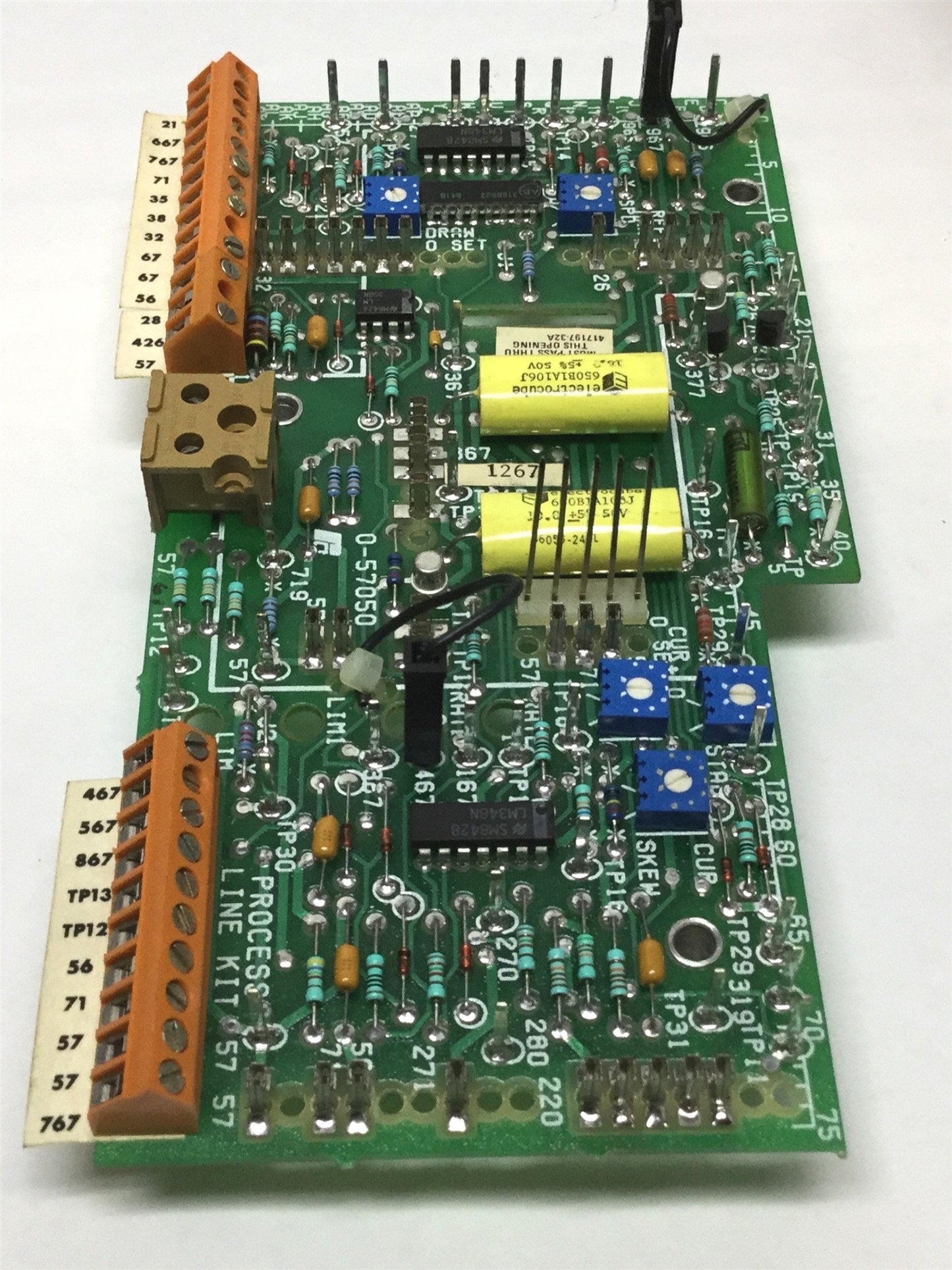 Used Reliance Electric 0-57050 DC Drive Process Line Kit Printed Circuit Board